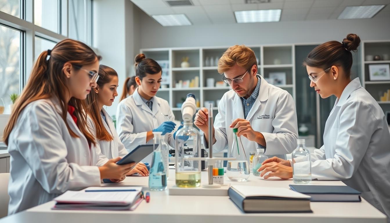 Structured study materials and learning resources on a desk